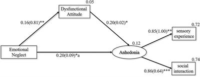 Dysfunctional Attitudes Mediate the Relationship Between Childhood Emotional Neglect and Anhedonia in Young Adult Major Depression Patients